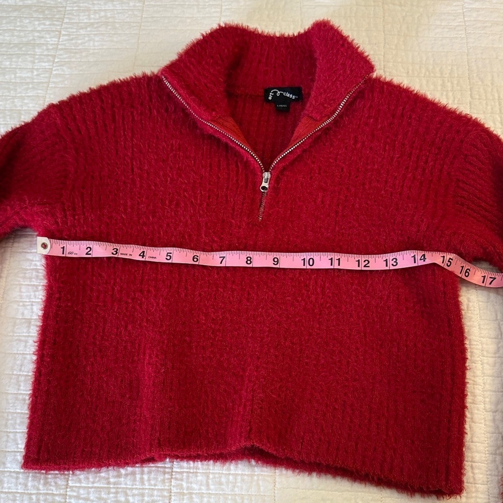 Art Class 10/12 Fuzzy Sweater Teddy Long Sleeve NWOT Pullover - Picture 5 of 6